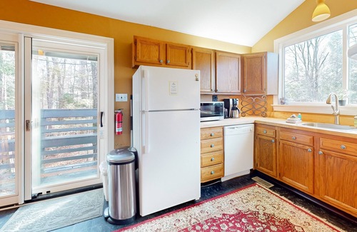 Waitsfield House | Dog-friendly forest home on 2.6 acres with hot tub, EV charger & woodstove