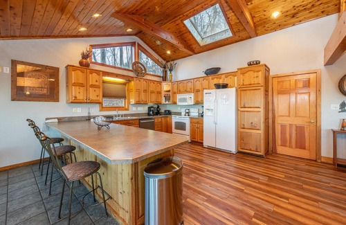 Mountainside House | Dog-Friendly Fun w/Lake Views, Hot Tub & Sauna