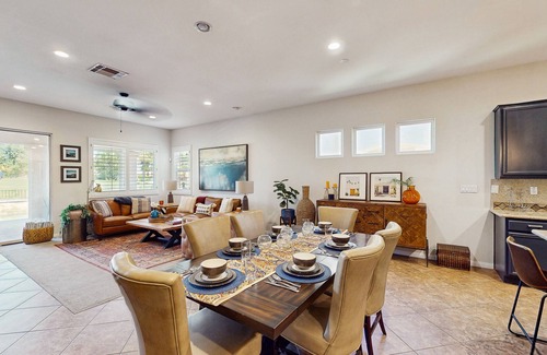 Indio House | Dog-friendly golf course-adjacent home with a private pool, pool spa, & AC