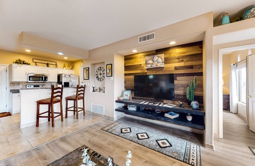 Rancho Vistoso Condo | Dog-friendly, ground-floor condo with patio, desert views, pool, hot tub, & W/D