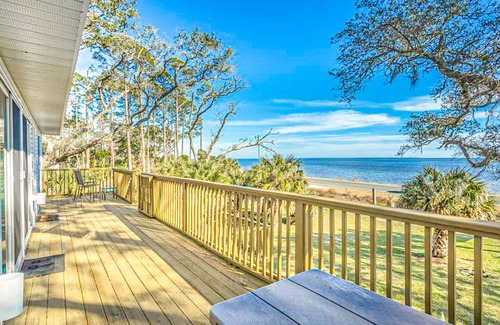 Eastpoint House | Dog-friendly home with lovely water view, roomy deck, fast WiFi, central AC, W/D