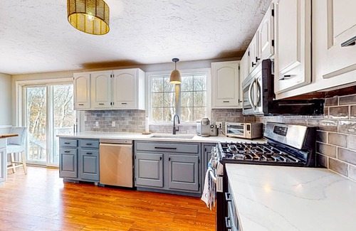 North Falmouth House | Dog-friendly home with 2 firepits & great deck - 1 mile to Megansett Beach