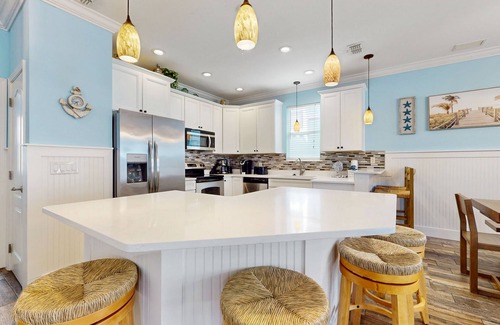 Villages of Crystal Beach House | Dog-friendly home near beach with lagoon pool, hot tub, game room & pool table