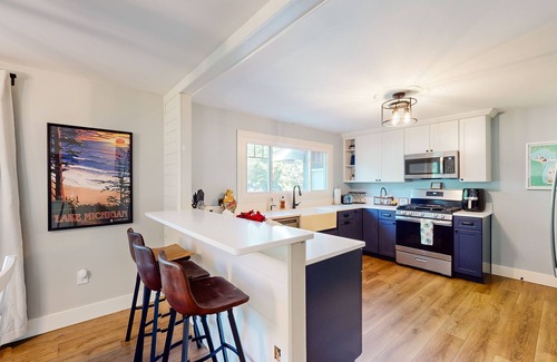 Empire House | Dog-friendly home on a large corner lot with firepit, washer/dryer, & fast WiFi