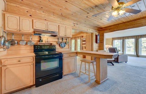 Jonesville House | Dog-Friendly Home on Black River Lake w/Boat Dock