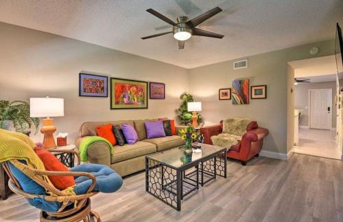 New Smyrna Beach House | Dog Friendly Home by Flagler Avenue! Fenced Yard and Garage! Walk to the Beach!