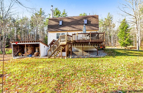 Wevertown House | Dog-friendly home with pool table, firepit, wood stove, deck, grill, & WiFi