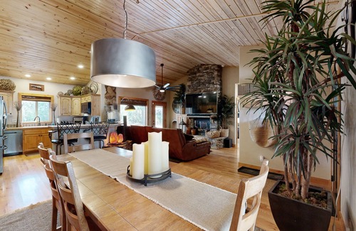 McCall House | Dog-friendly home with central AC, fireplace, deck, grill, firepit, W/D, & WiFi