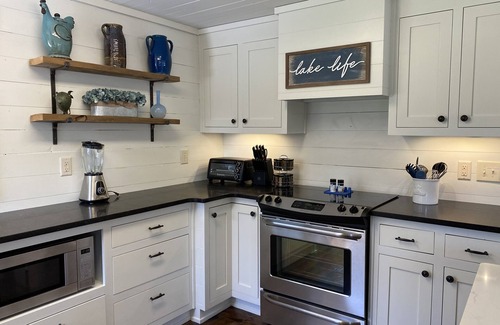 Jackson House | Dog-friendly Jackson Lake front! Large game room, Fire pit, 2 king beds-3 queen