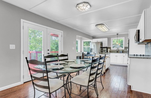 Snellville House | Dog-friendly lake house with dock, decks, firepit, grill, fireplace, & WiFi