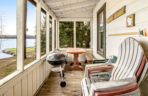 Presque Isle Cabin | Dog-friendly lake cabin with waterfront views & on-site swimming/fishing/boating