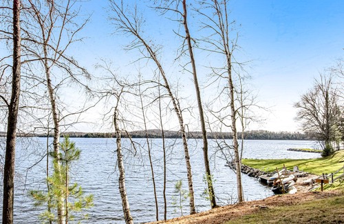 Presque Isle Cabin | Dog-friendly lake cabin with waterfront views & on-site swimming/fishing/boating