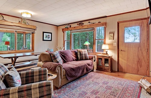 Land O Lakes Cottage | Dog-Friendly Lakefront Cottage w/ Dock, Kayaks, Canoe, and Snowshoes