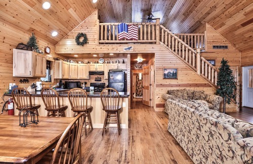 Eagle River House | Dog-friendly lakefront lodge with firepit, dock, & gas fireplace