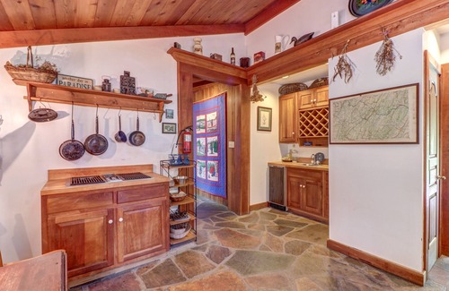 Blakeslee House | Dog-friendly Lakefront Log Home on a Quiet Cove with Front Deck & Private Dock