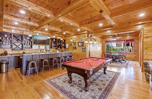Caton House | Dog-Friendly Luxury Cabin Mansion With Private Waterfall nestled between Pigeon Forge and Gatlinburg