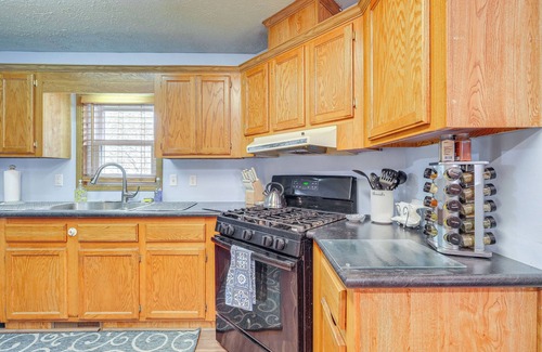 Central Lake House | Dog-Friendly Michigan Home w/Deck & Fire Pit!