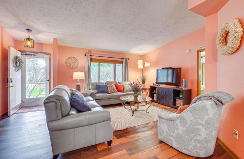 Central Lake House | Dog-Friendly Michigan Home with Deck and Fire Pit!