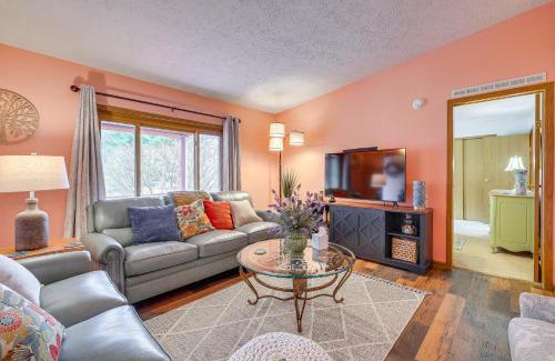 Central Lake House | Dog-Friendly Michigan Home with Deck and Fire Pit!