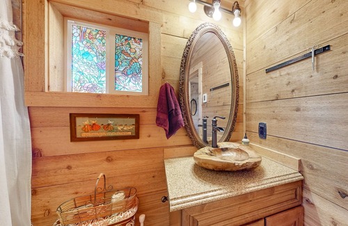 Copper Hill House | Dog-friendly riverfront home near FloydFest with fireplace, river views, & deck