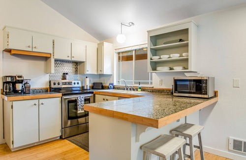 Sudden Valley House | Dog-Friendly Rustic Home w/Deck, Gas Grill, Wood Stove, Fast WiFi, & Partial A/C
