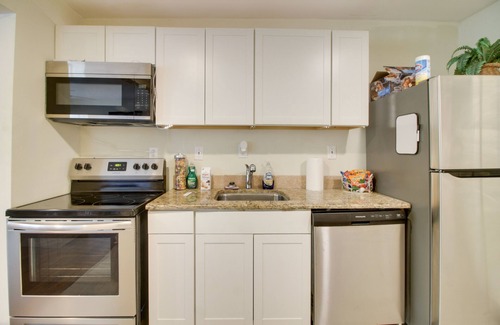 Shelby House | Dog-Friendly Shelby Home w/Private Yard & Hot Tub