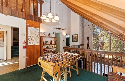Summit Estates Cabin | Dog-friendly ski haven with game room, BBQ, short walk to Snow Summit ski resort