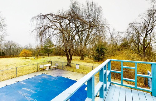 Eureka Springs House | Dog-friendly suite with a pool, fireplace, AC, & near downtown