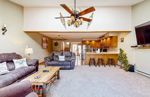 Thayerville House | Dog-friendly townhouse with wood-burning fireplace, balcony & washer/dryer