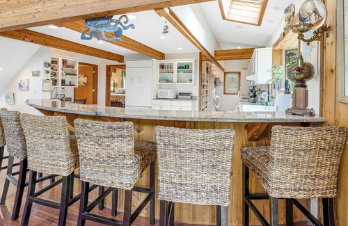 Ocean Park House | Dog-friendly, waterfront getaway w/ a fireplace, furnished deck, & enclosed yard
