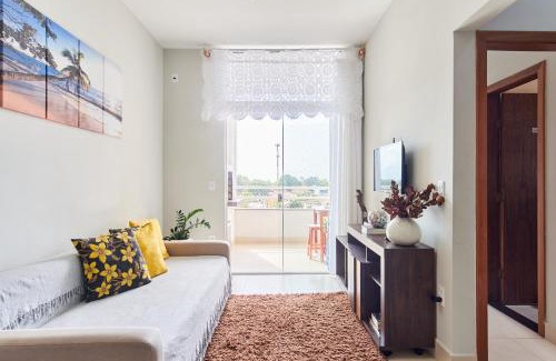 Estufa I Apartment | Dois Quartos, Sacada com Churrasqueira, a 400 MTS do Projeto Tamar e 800 MTS do Aquário