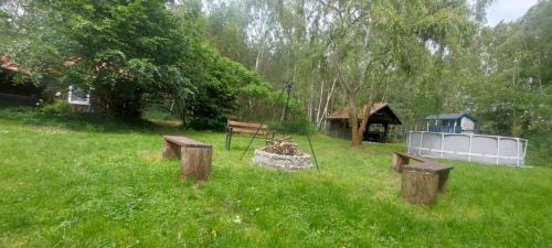 Warlubie House | Dom Pod Brzozami Lipinki Bory Tucholskie basen - psy, koty mile widziane!