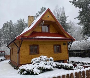 Walne House | Domek letniskowy w Puszczy Augustowskiej z sauną i balią