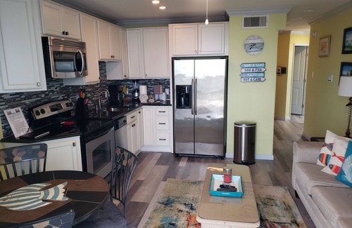 Galveston Condo | Don't Cross Seawall to Get to the Beach!