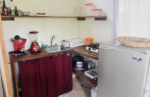 Cuatunalco House | Double Bed, Queen size, small kitchen, terrace, wi fi air condition quiet