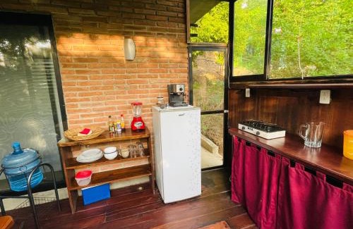 Cuatunalco House | Double Bed, Queen size, small kitchen, terrace, wi-fi- air condition