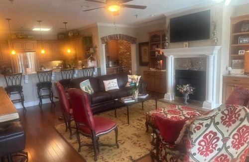 East Natchitoches House | Downtown Front Street 2-bedroom townhome with balcony views