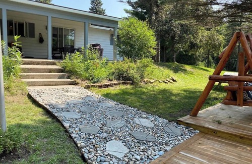 Grayling House | Downtown Grayling Riverfront Retreat-Welcome Hunters, Walk to Shops & Dining