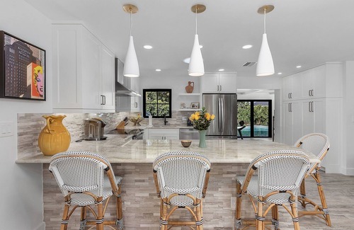 Lake Park House | DOWNTOWN Naples Pool Home in Lake Park! Walk/bike/drive to the beach!