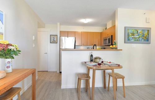 Downtown Victoria Condo | Downtown Ocean & Mountain Views with Parking