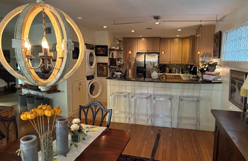 Harleston Village House | Downtown open space home with a European courtyard garden