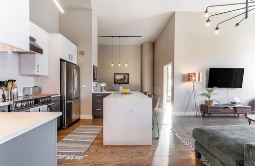 Printers Row Condo | Downtown Penthouse 5bd VIEWS|Parking, Gym+Pool