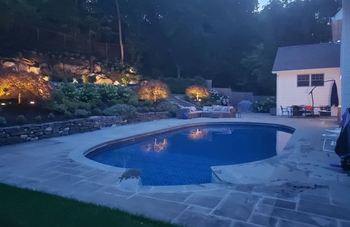 Greenwich House | Downtown sanctuary with stunning pool & gardens available from Aug1 2024 for 6m