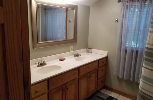 Bryson City Bed & Breakfast | "Dragonfly" guestroom at bed and breakfast on 11 park-like acres