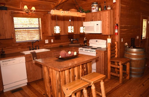 Canyon Lake Cabin | Dream Away Cabin - Cedar Log Cabin - 2BR - 3 Acres - Walk to Lake,