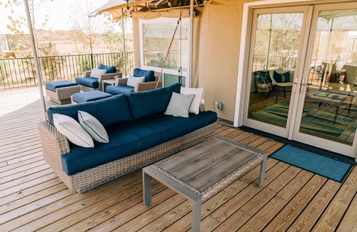 Fentress House | Dreamcatcher Safari Tent at Wahwahtaysee Resort on the San Marcos River