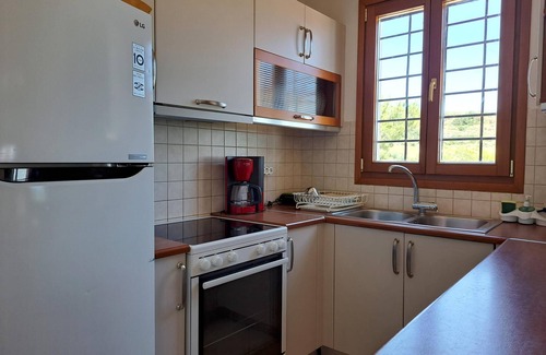 Keratokambos House | Dreamlike view of landscape and sea - holiday home Keratokampos, Crete