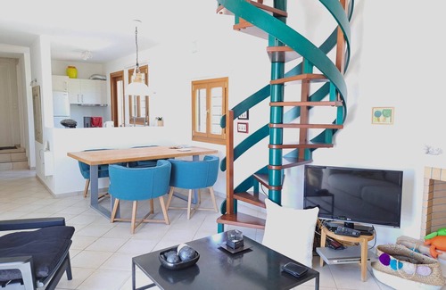 Keratokambos House | Dreamlike view of landscape and sea - holiday home Keratokampos, Crete