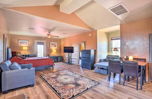Desert View Apartment | Dreamy Desert Studio with Deck and Pool Access!