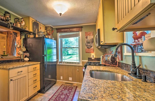 Crossville House | Dreamy Homestead Escape: Patio, Ranch On-Site